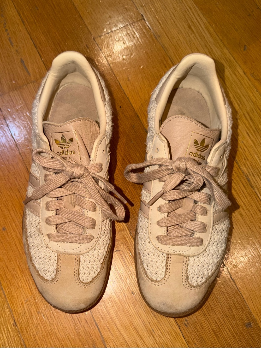 adidas women’s Samba OG 'Knit Pack - Sand Strata' US8
